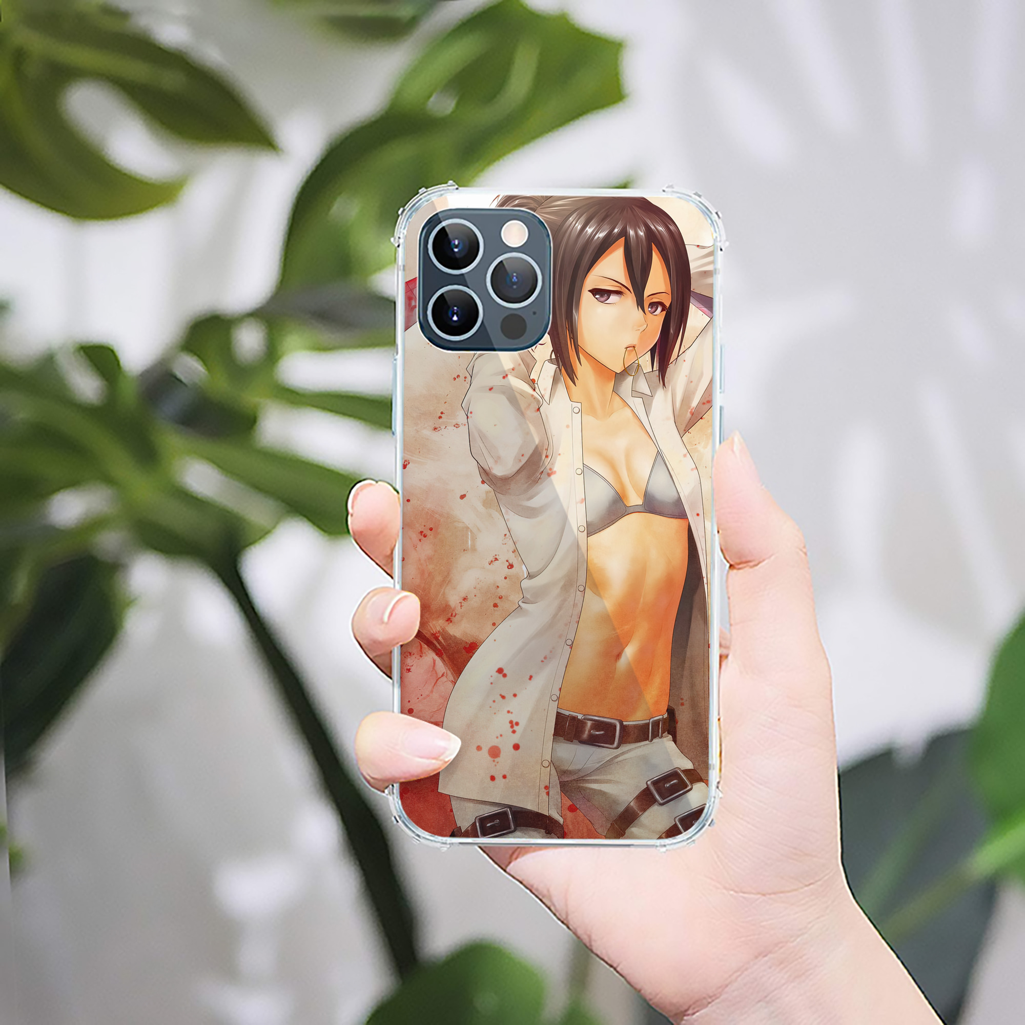 （画像用） 進撃の巨人 Attack on Titan 【iPhone 12シリーズ対応】透明スマホケース（クリアソフトケース）